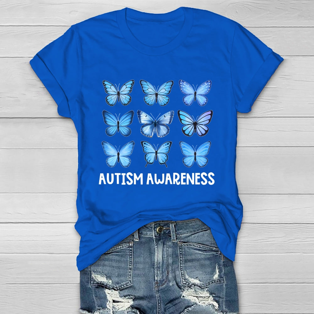 Autism Awareness Butterfly Healthwear T-shirt