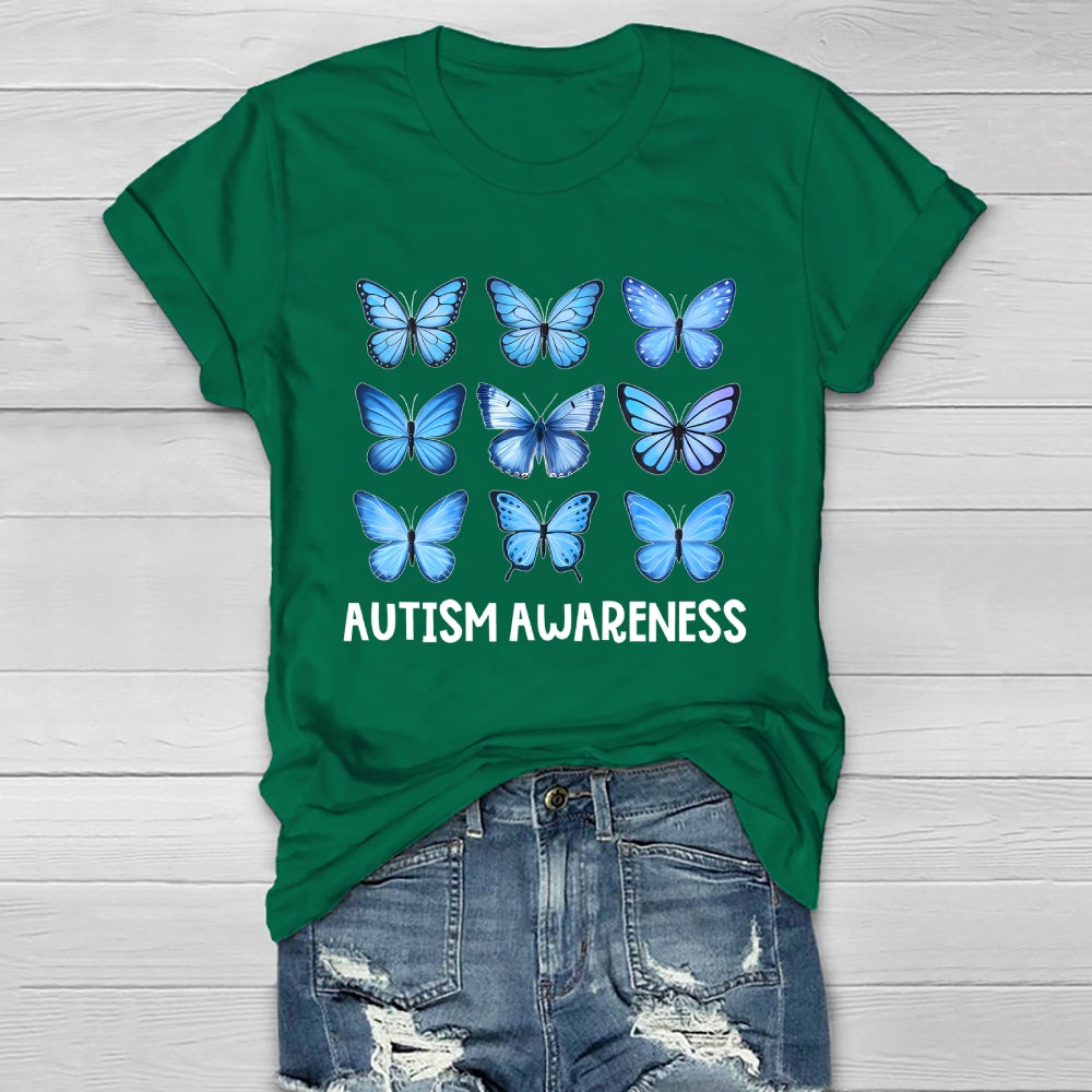 Autism Awareness Butterfly Healthwear T-shirt