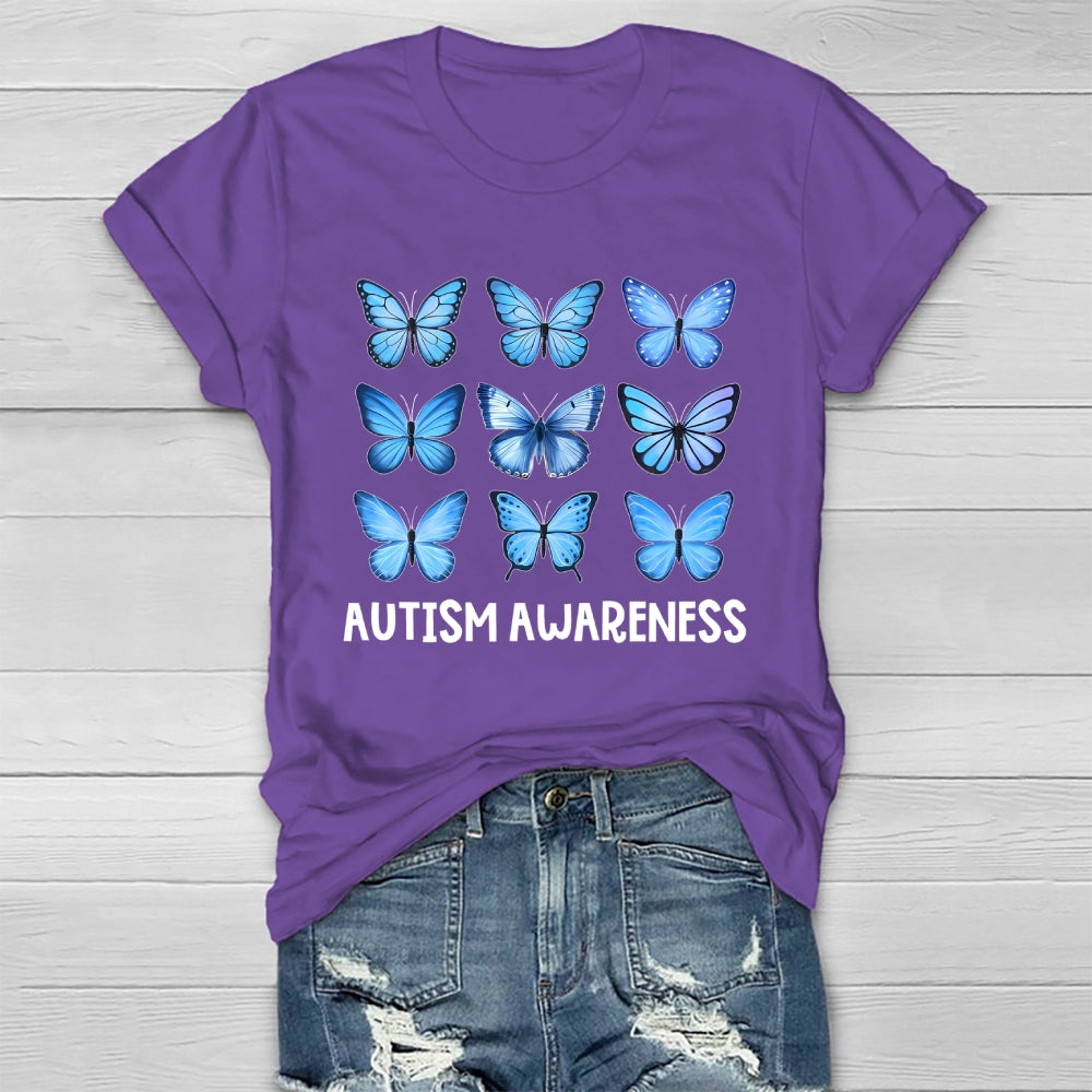 Autism Awareness Butterfly Healthwear T-shirt