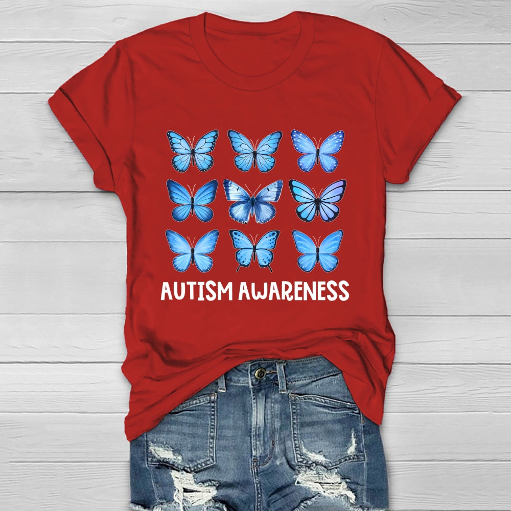 Autism Awareness Butterfly Healthwear T-shirt