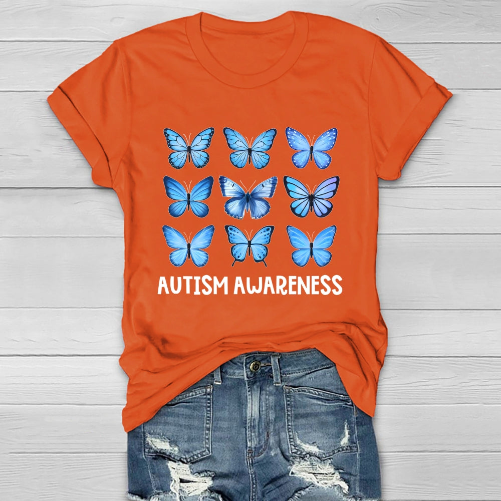 Autism Awareness Butterfly Healthwear T-shirt