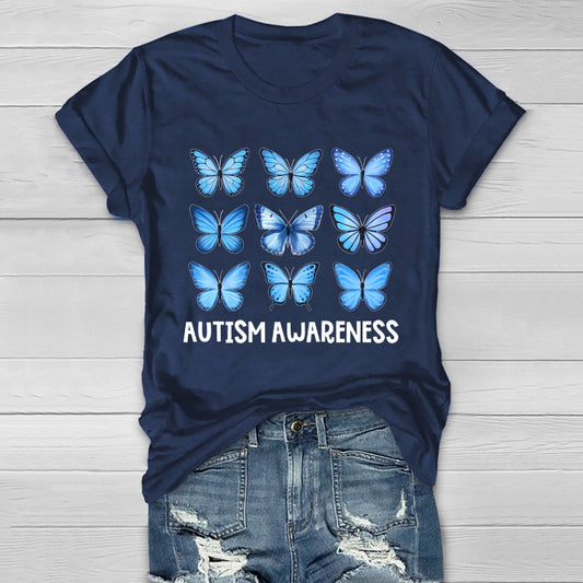 Autism Awareness Butterfly Healthwear T-shirt
