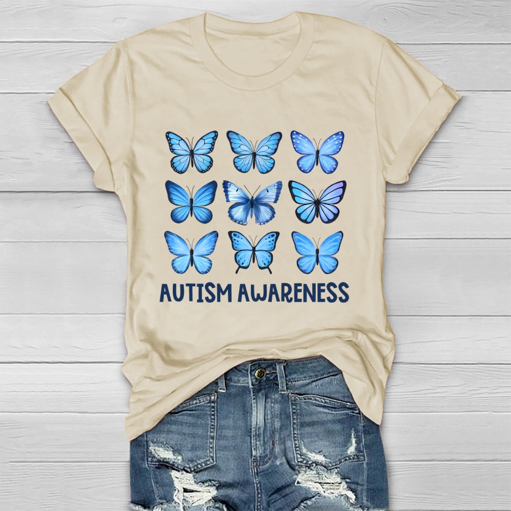 Autism Awareness Butterfly Healthwear T-shirt