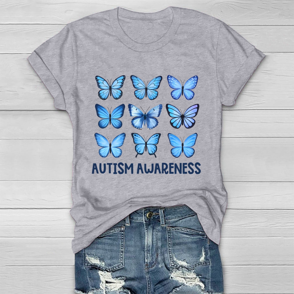 Autism Awareness Butterfly Healthwear T-shirt