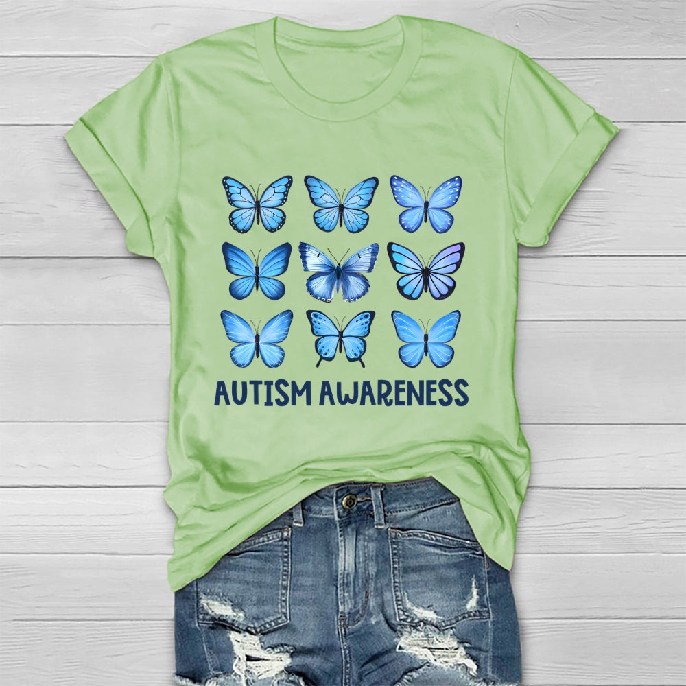 Autism Awareness Butterfly Healthwear T-shirt