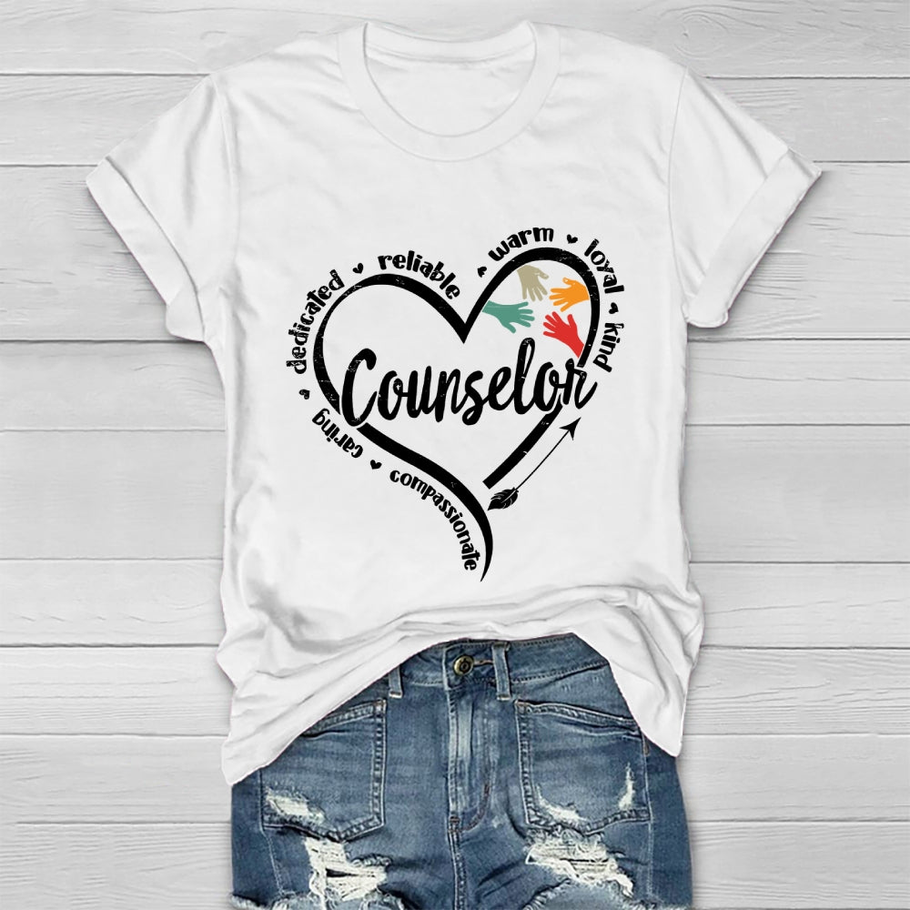 Counselor Letters Healthwear T-shirt