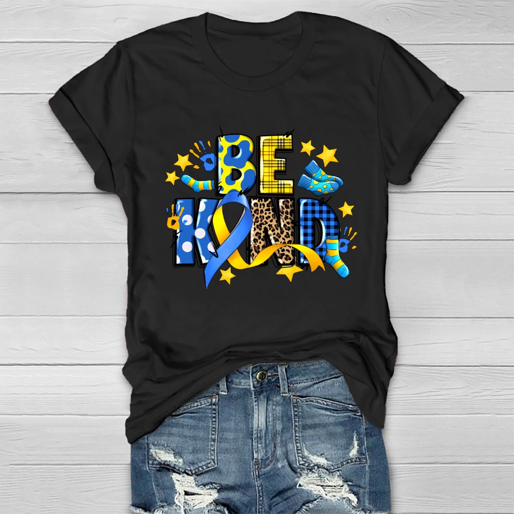 Be Kind Down Syndrome Awareness Healthwear T-shirt