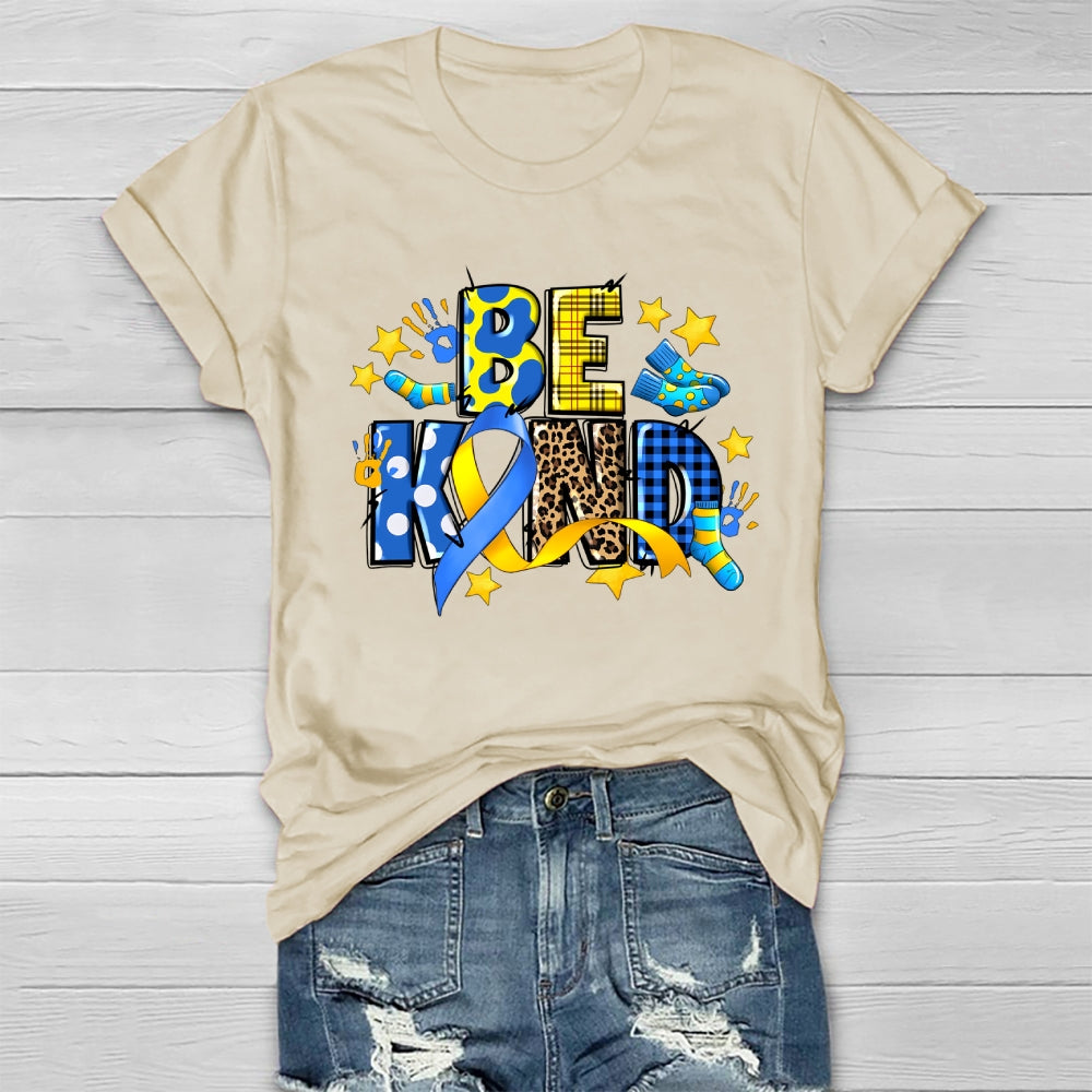 Be Kind Down Syndrome Awareness Healthwear T-shirt