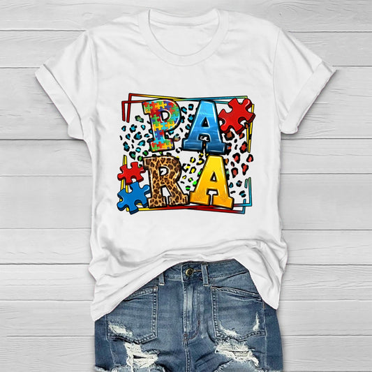Para Autism Awareness Healthwear T-shirt