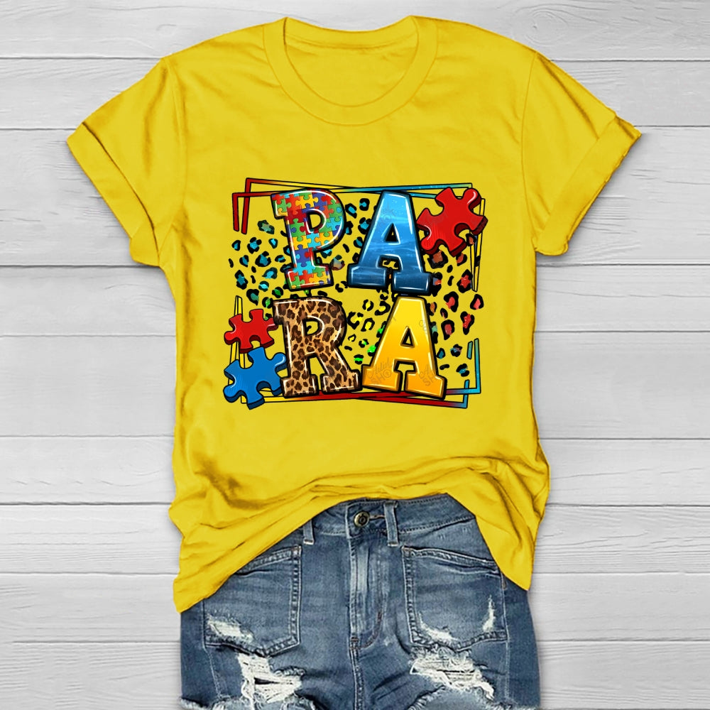 Para Autism Awareness Healthwear T-shirt