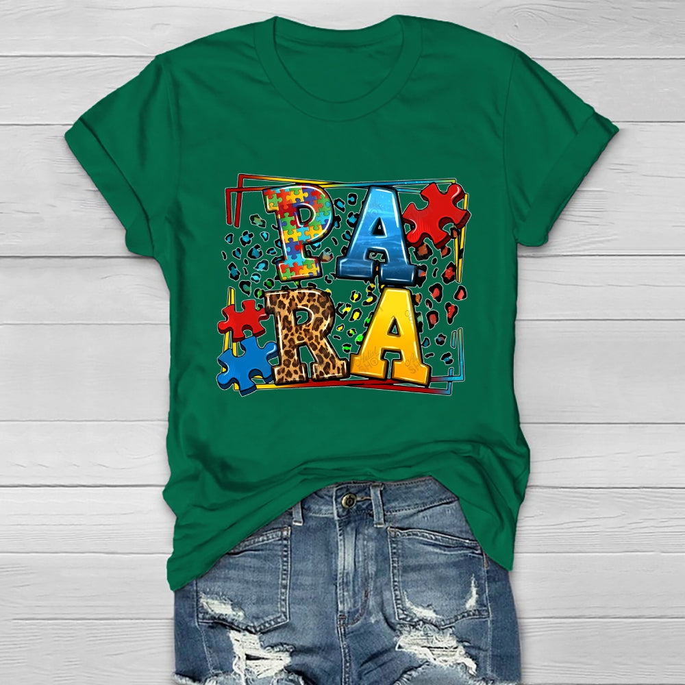 Para Autism Awareness Healthwear T-shirt