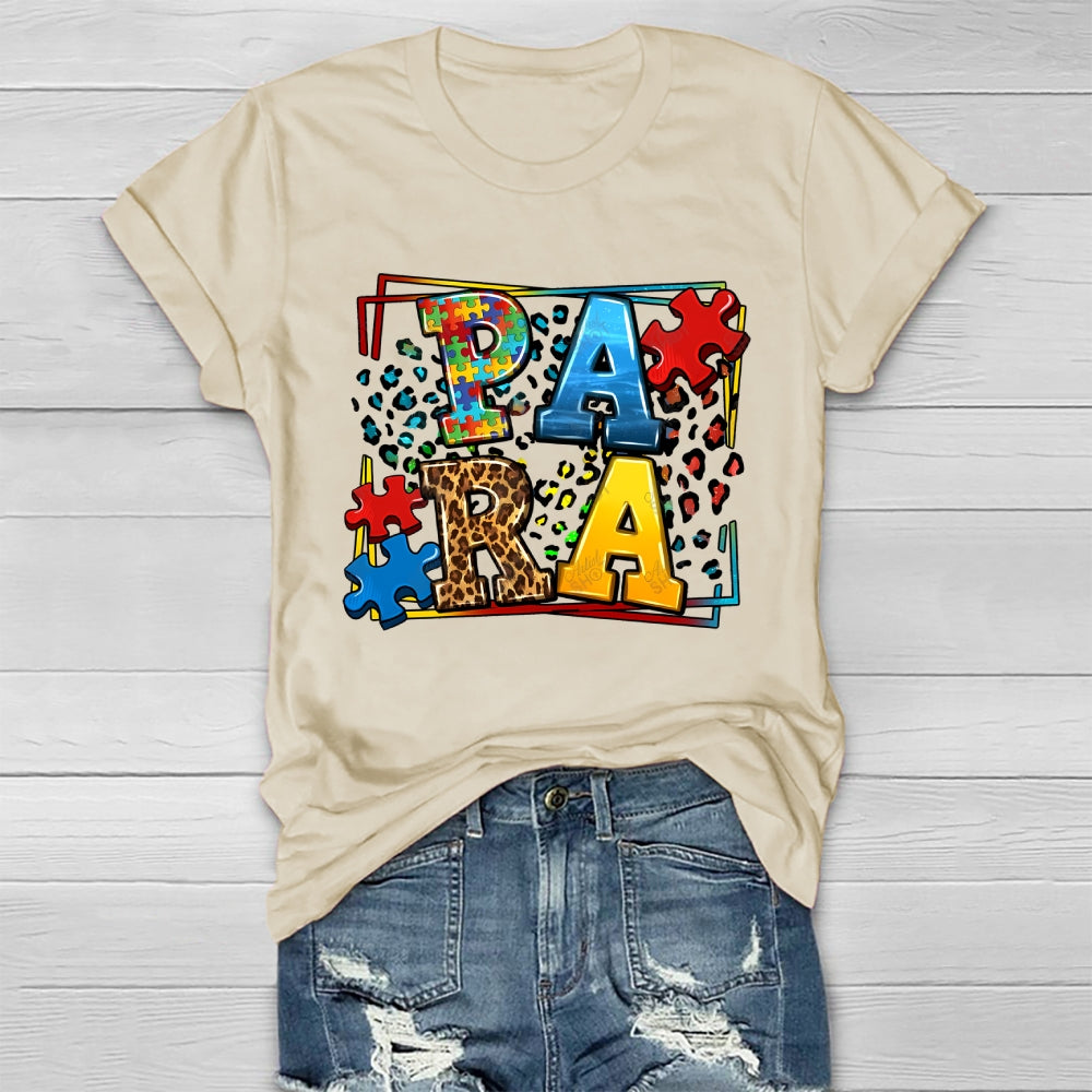 Para Autism Awareness Healthwear T-shirt