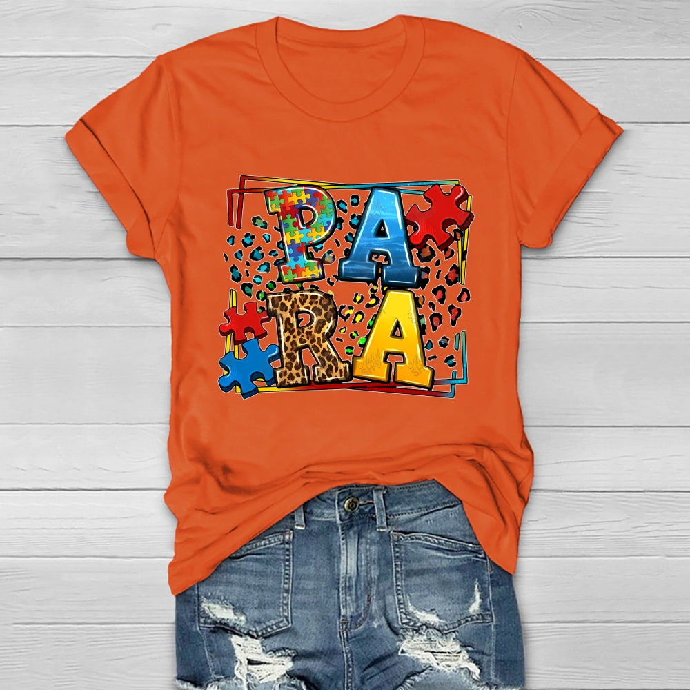 Para Autism Awareness Healthwear T-shirt