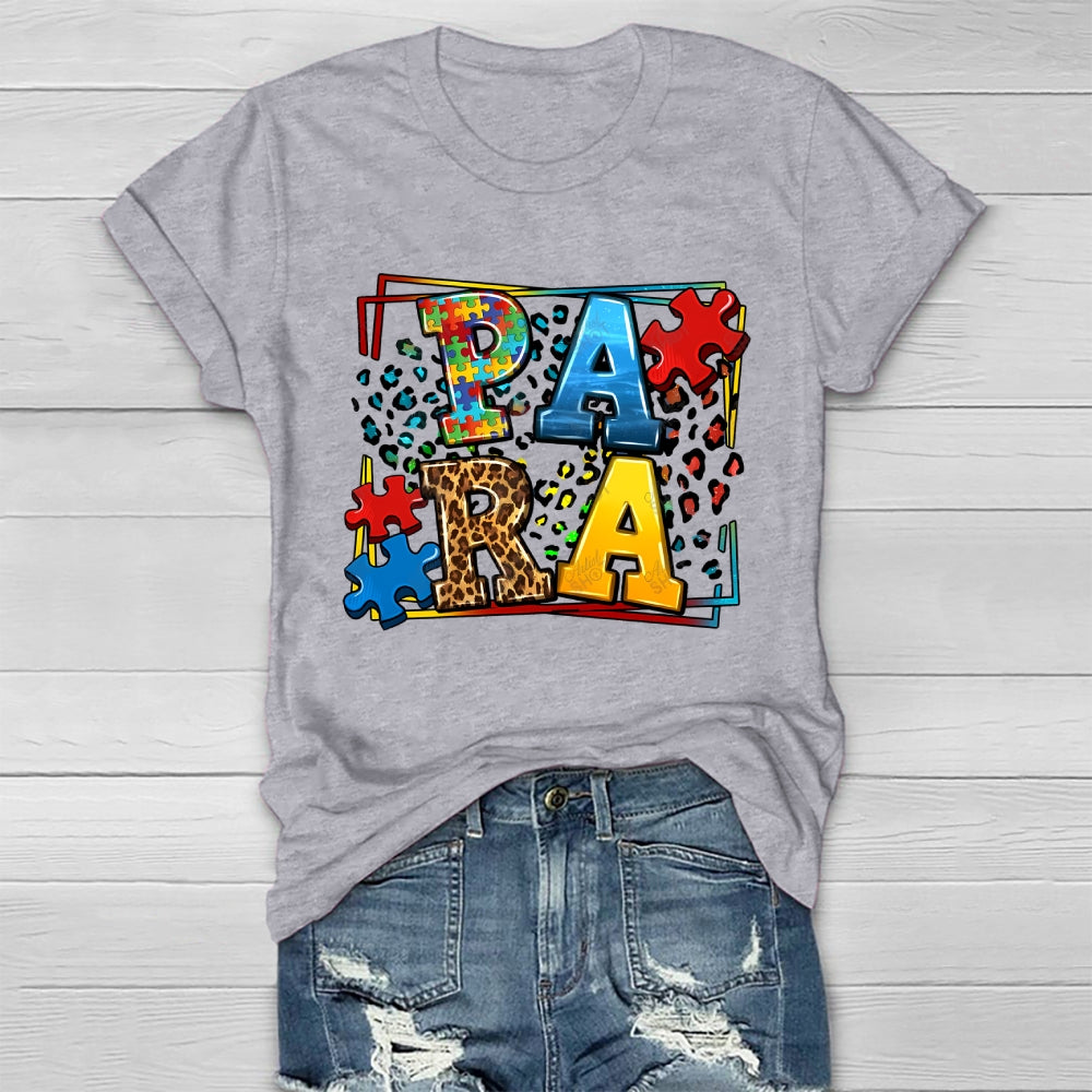 Para Autism Awareness Healthwear T-shirt