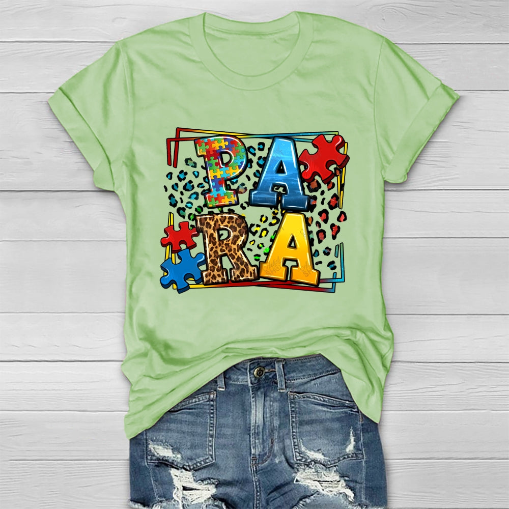 Para Autism Awareness Healthwear T-shirt