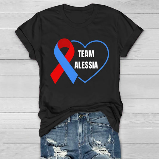 Personalized Team Name Team Alessia Healthwear T-shirt