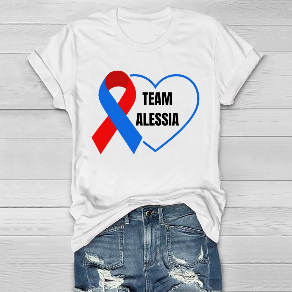 Personalized Team Name Team Alessia Healthwear T-shirt
