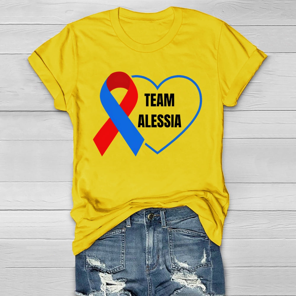 Personalized Team Name Team Alessia Healthwear T-shirt