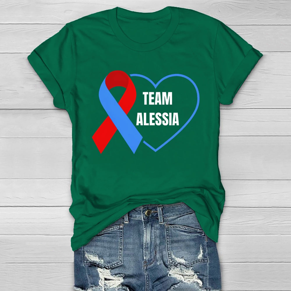 Personalized Team Name Team Alessia Healthwear T-shirt