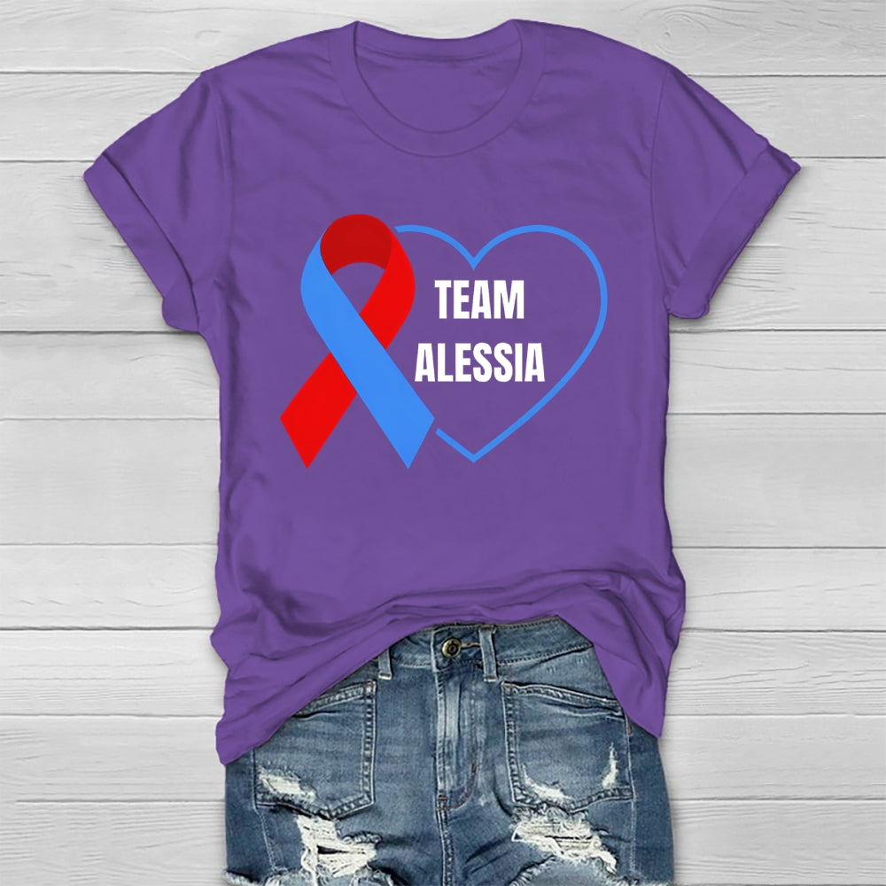 Personalized Team Name Team Alessia Healthwear T-shirt