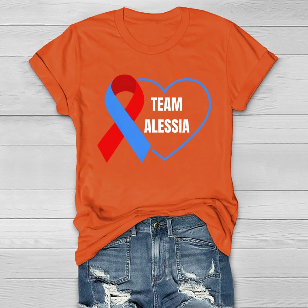 Personalized Team Name Team Alessia Healthwear T-shirt
