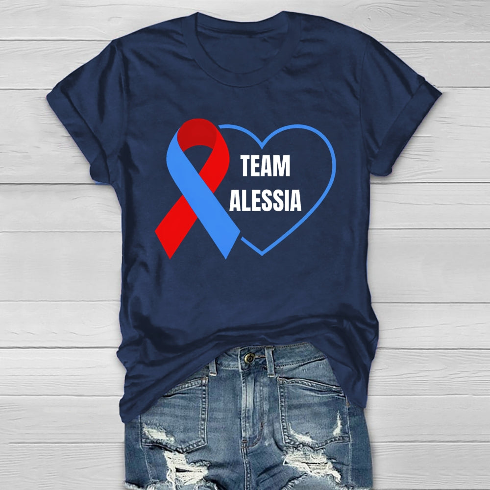 Personalized Team Name Team Alessia Healthwear T-shirt