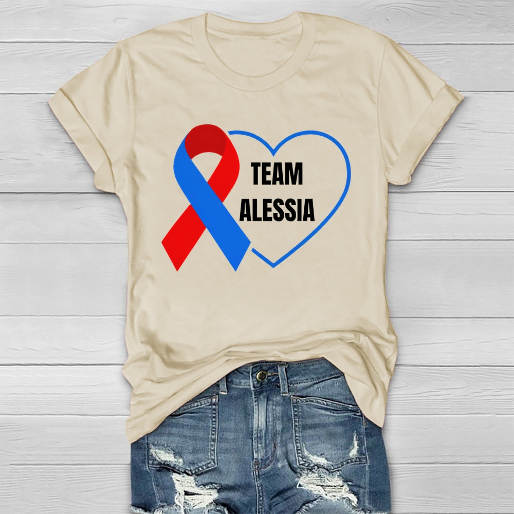 Personalized Team Name Team Alessia Healthwear T-shirt