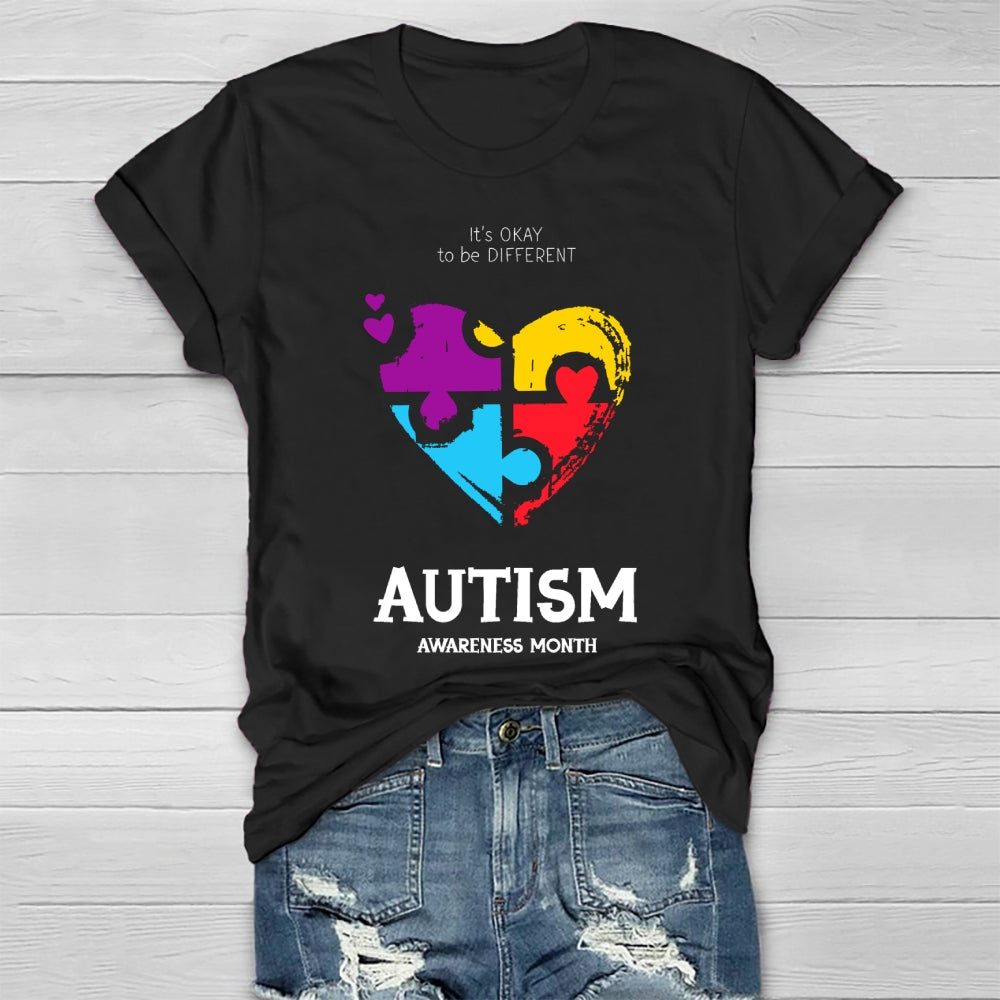 Autism Awareness It's Ok To Be Different Healthwear T-shirt