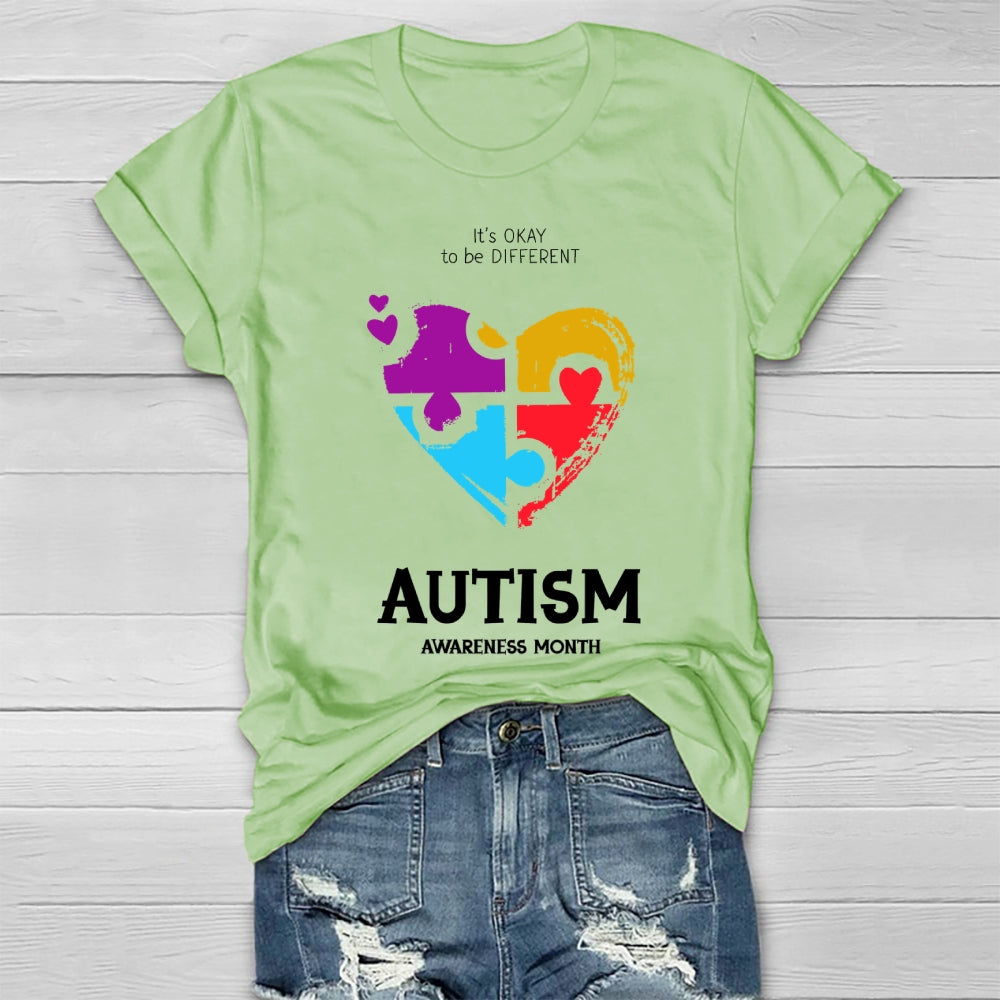 Autism Awareness It's Ok To Be Different Healthwear T-shirt