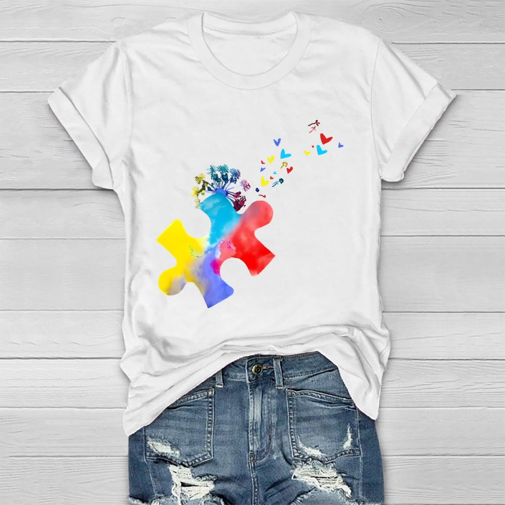 Colorful Puzzle Healthwear T-shirt