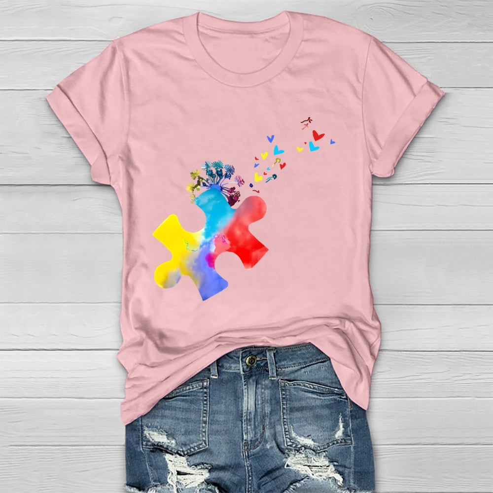 Colorful Puzzle Healthwear T-shirt