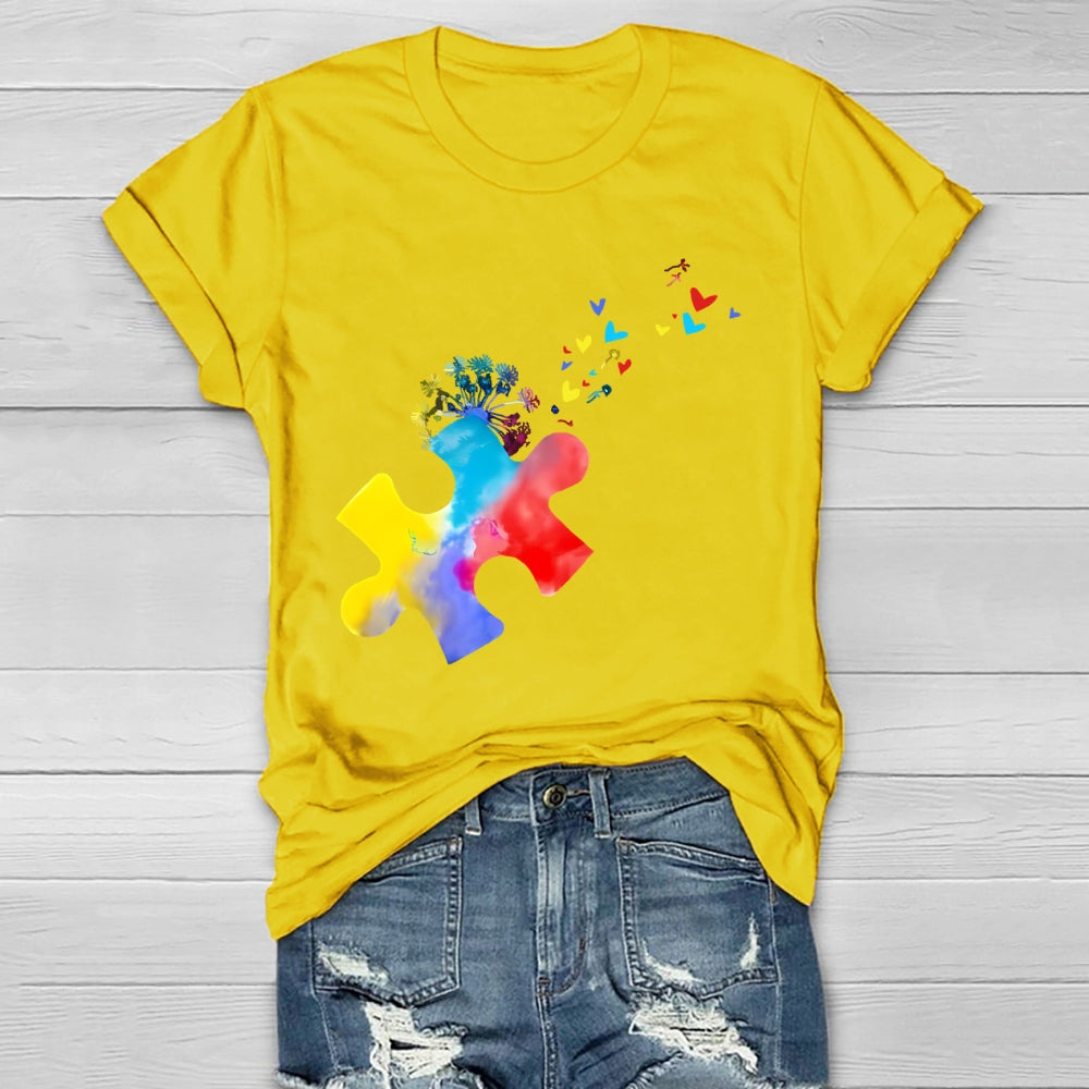 Colorful Puzzle Healthwear T-shirt