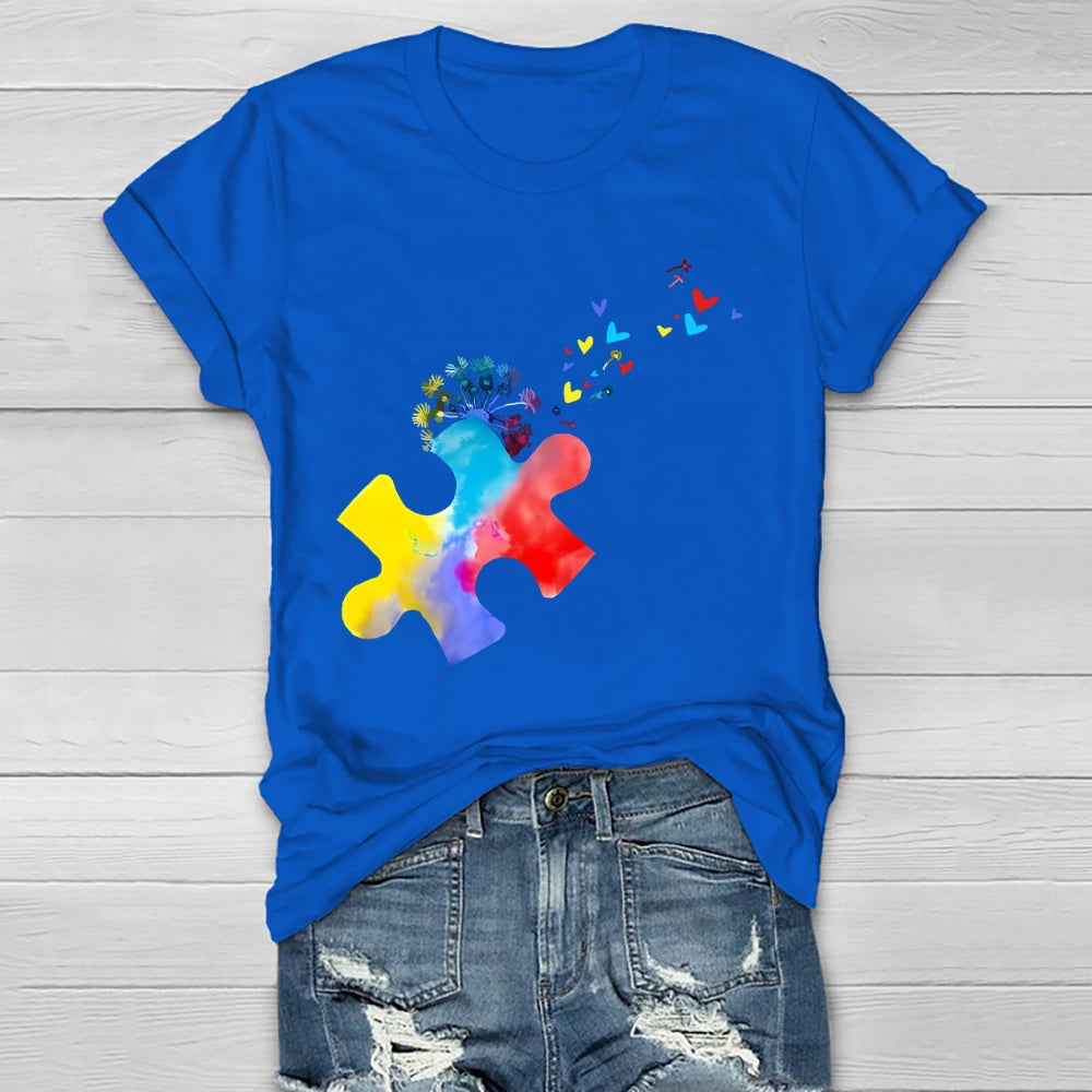 Colorful Puzzle Healthwear T-shirt