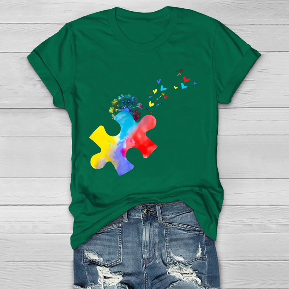 Colorful Puzzle Healthwear T-shirt