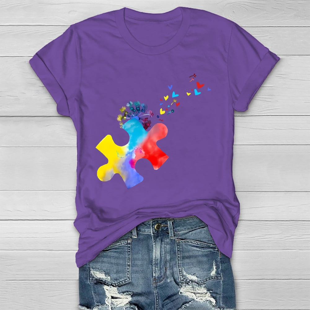 Colorful Puzzle Healthwear T-shirt