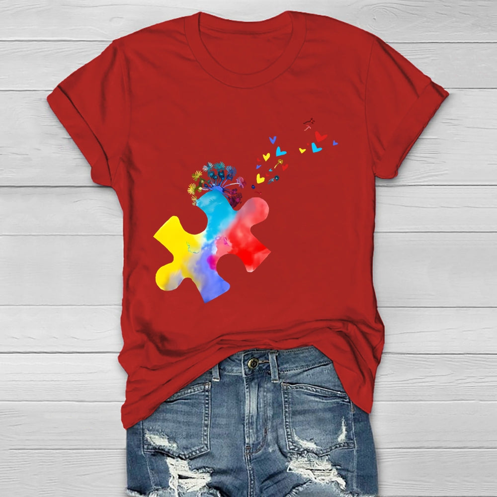 Colorful Puzzle Healthwear T-shirt