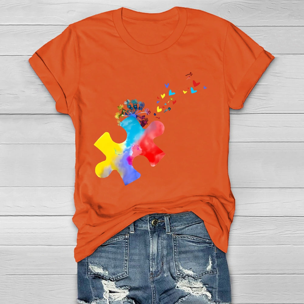 Colorful Puzzle Healthwear T-shirt