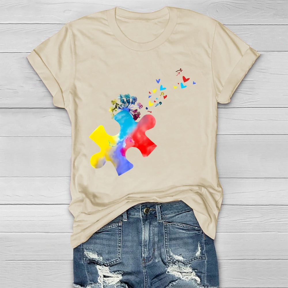 Colorful Puzzle Healthwear T-shirt