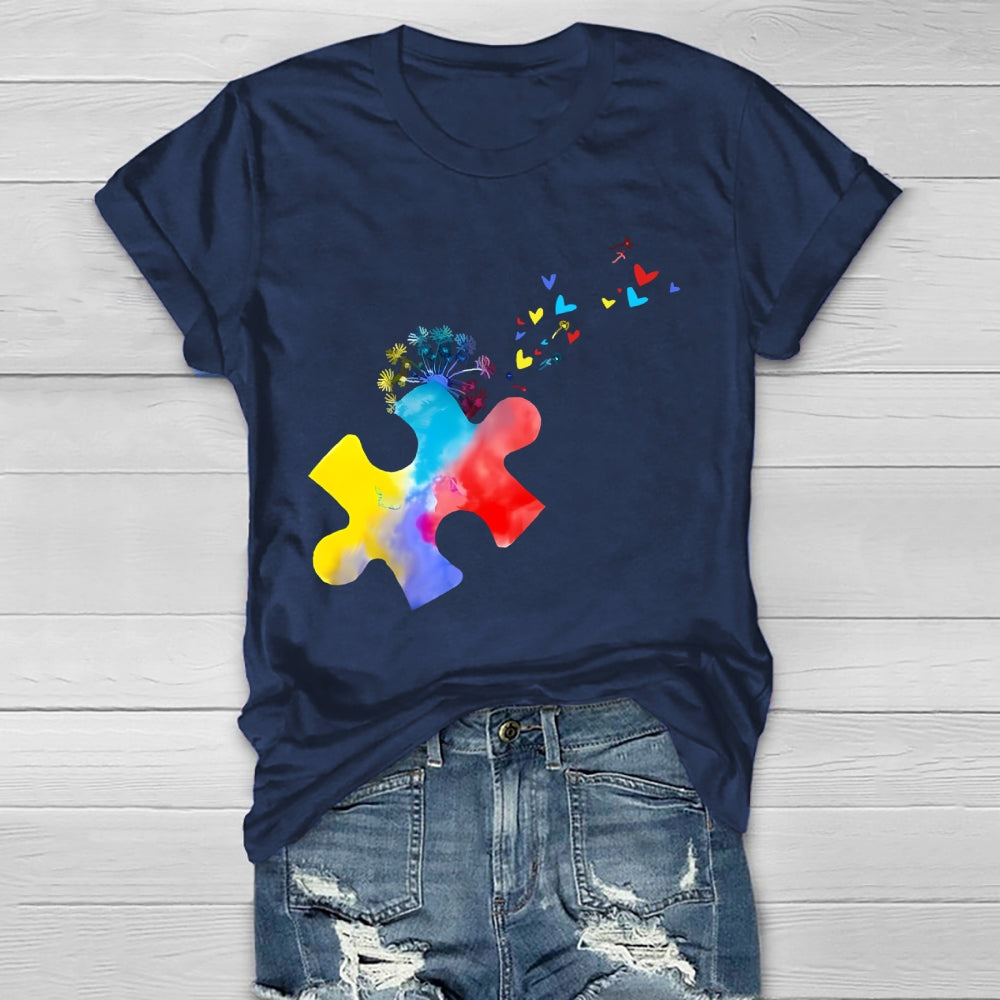 Colorful Puzzle Healthwear T-shirt