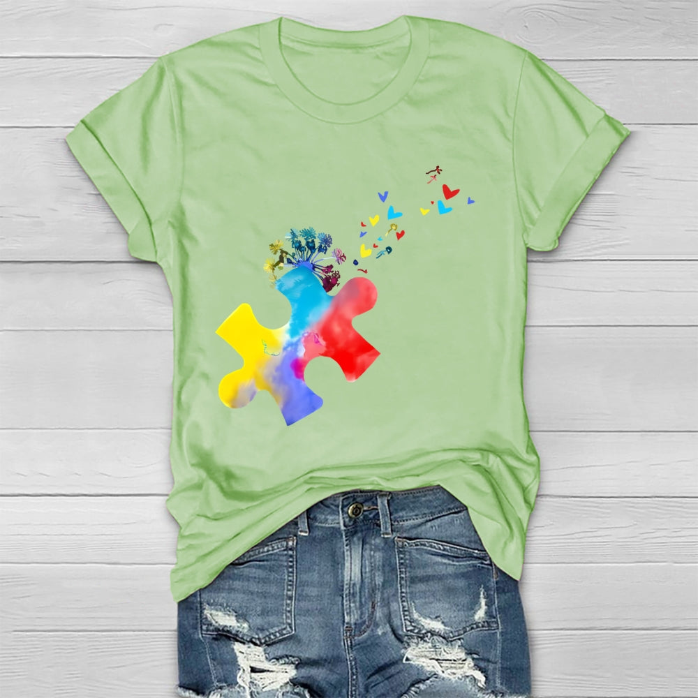 Colorful Puzzle Healthwear T-shirt