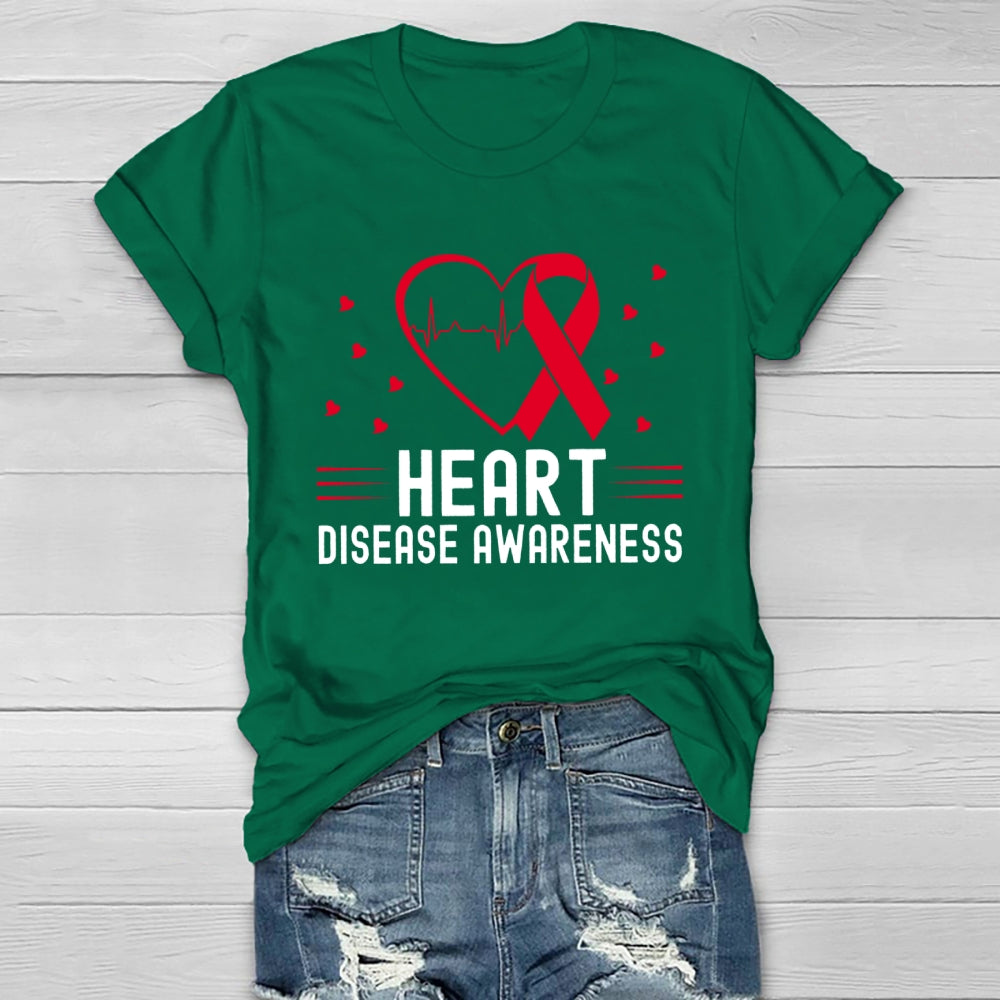 Heart Disease Awareness Healthwear T-shirt