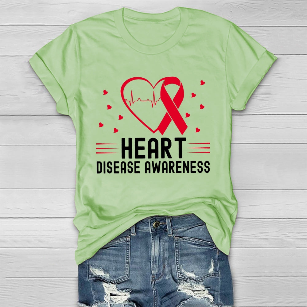 Heart Disease Awareness Healthwear T-shirt