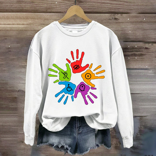 Colorful Hand Sweatshirt