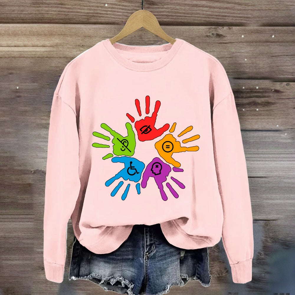 Colorful Hand Sweatshirt