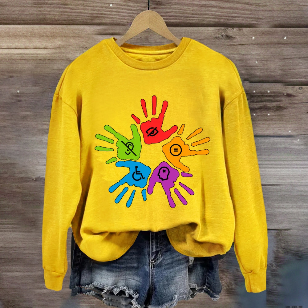 Colorful Hand Sweatshirt