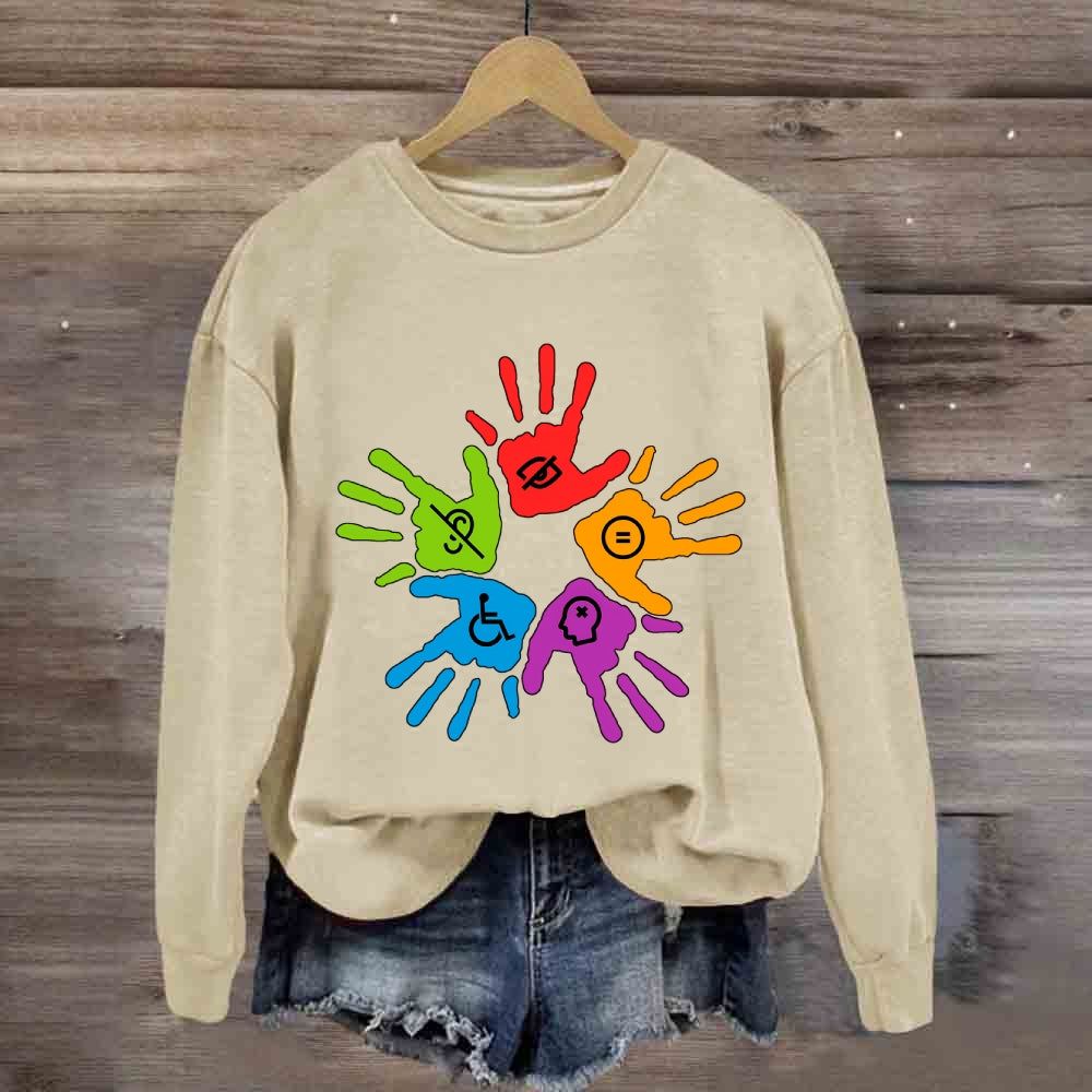 Colorful Hand Sweatshirt