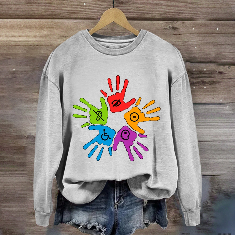 Colorful Hand Sweatshirt