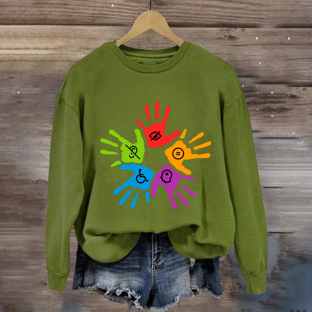 Colorful Hand Sweatshirt