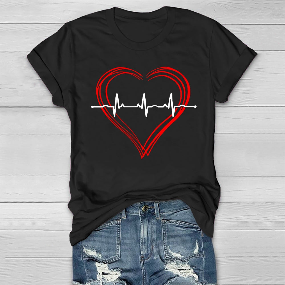 Heart Disease Awareness Healthwear T-shirt