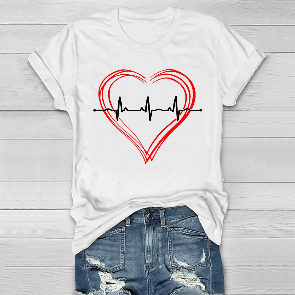 Heart Disease Awareness Healthwear T-shirt